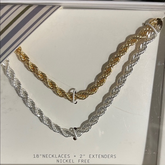 Leith gift set-gold & silver necklaces/trinket dish/mini bag keychain/card case - Picture 3 of 6